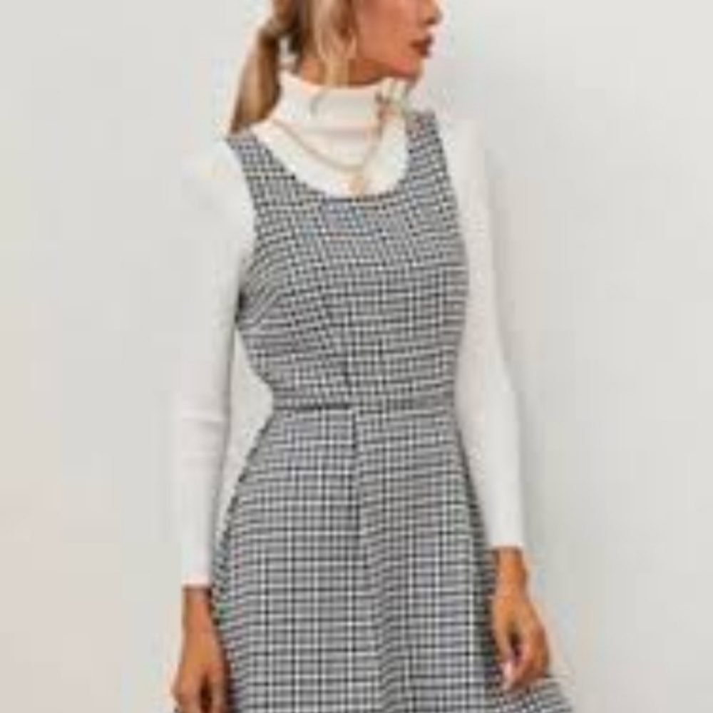 Suzy Shier flared woman midi lined dress with straps